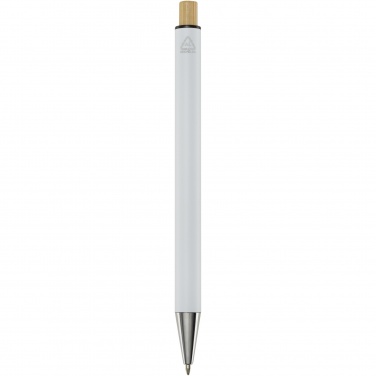 Logo trade promotional gift photo of: Cyrus recycled aluminium ballpoint pen (blue ink)